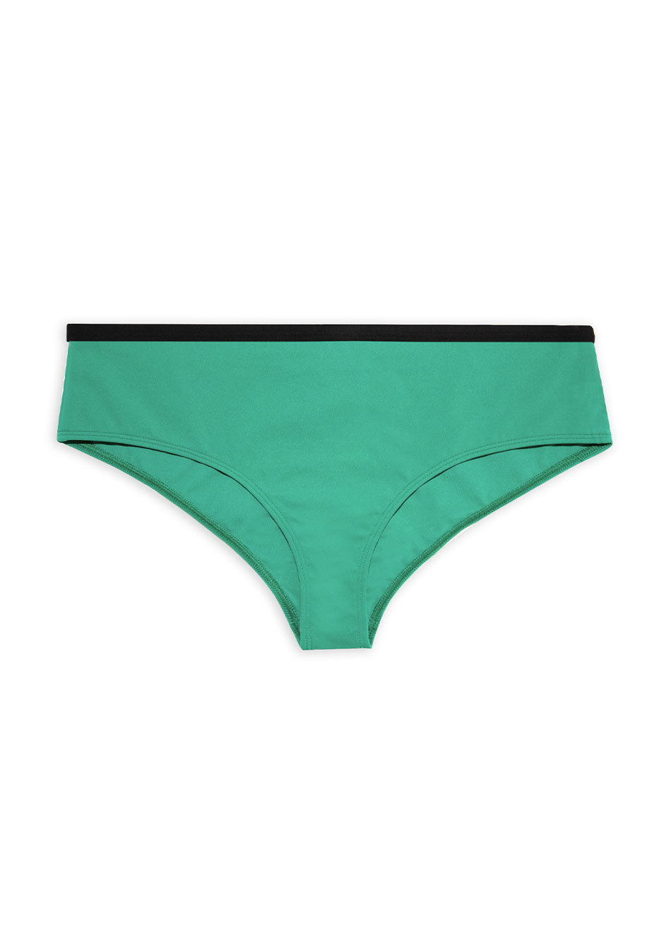 Bas de maillot de bain shorty bicolore avec sa ligne noire pour ado de 10 à 18 ans en coloris Mangrove Green et Surf Blue protection UPF50