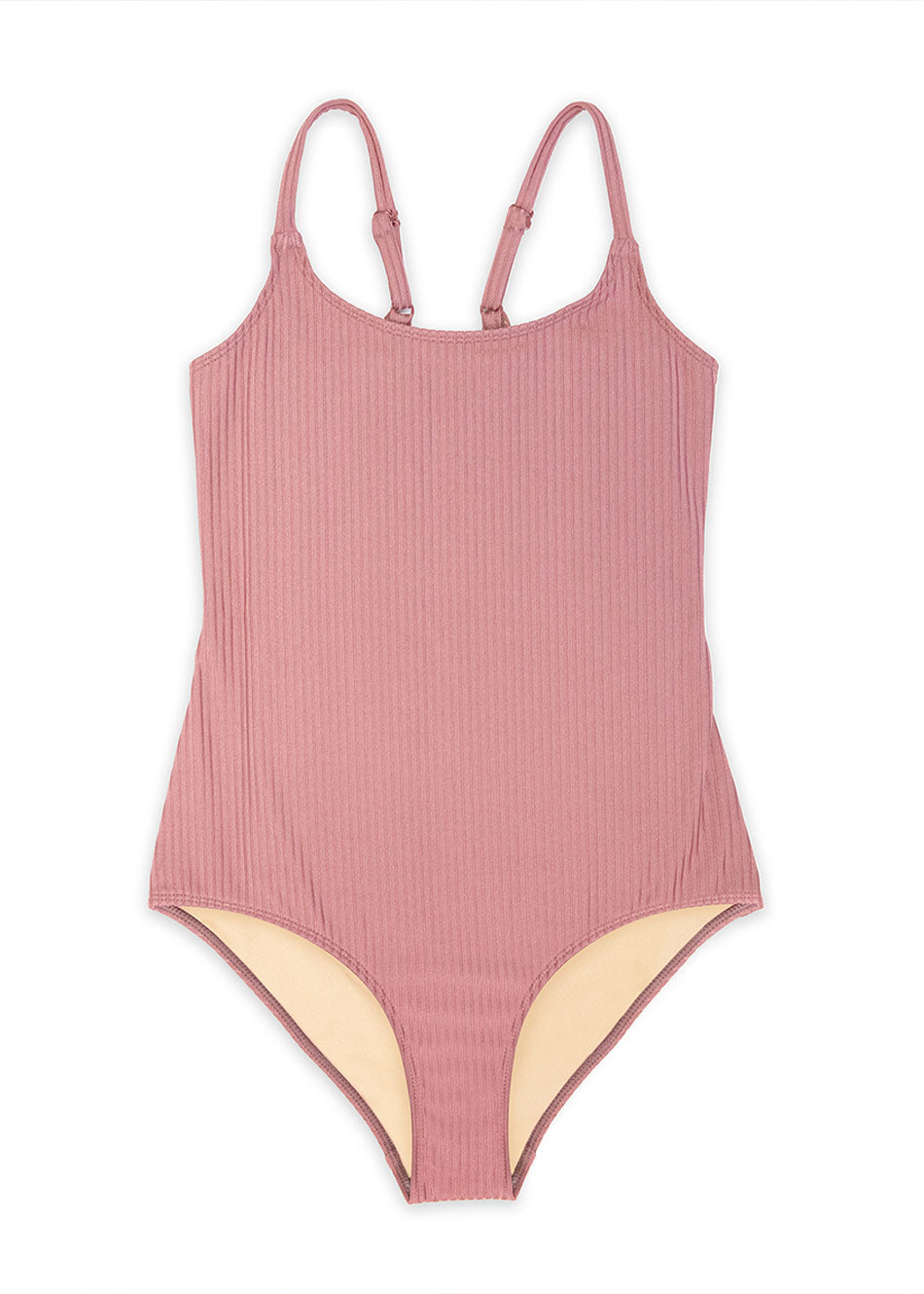 Maillot de bain Une-pièce avec fines bretelles et dos nu pour votre ado