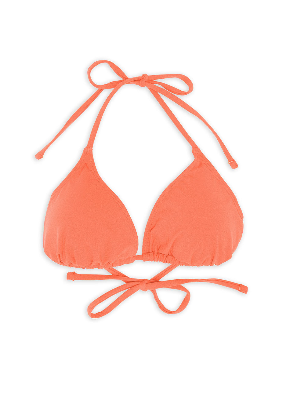 Haut de maillot de bain pour ado forme Mini Triangle en coloris Poppy Red et Sunny Yellow