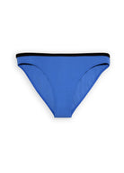 Bas de maillot de bain bicolore taille basse  avec une ligne noir décliné en deux coloris   Surf Blue et Neon Pink pour jeune fille
