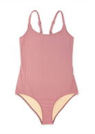 Maillot de bain Une-pièce avec fines bretelles et dos nu pour votre ado