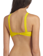 dos de maillot de bain jaune pour ado
